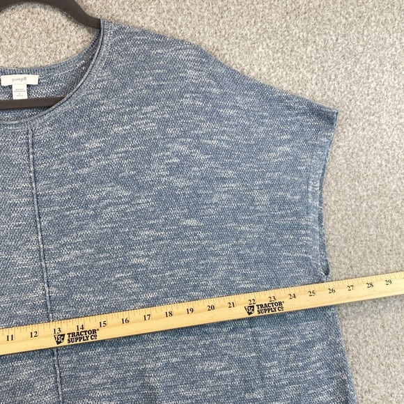 Pure Jill tunic sweater top ocean blue PL beachy lightweight soft travel - Picture 5 of 8